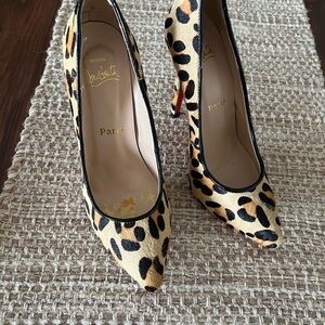 Leopard Print Heels like new